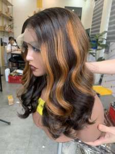 Perruque de cheveux humains bruts remy de cheveux humains vietnamiens de haute qualité à texture ondulée 8-32 pouces de l'usine du Vietnam - Product Image 3