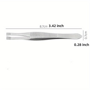 Eyebrow Tweezers <b>Pointed</b> Tip Modern Style Durable Hair <b>Removal</b> <b>Tool</b> for Perfect Eyebrow Shaping and Facial Grooming - Product Image 2