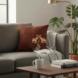 Housse de coussin en coton uni, douce, respirante et de haute qualité pour canapé, maison, hôtel et décoration extérieure - Product Image 6