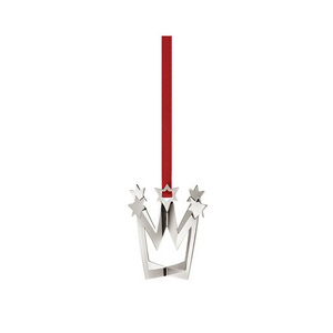 Adorno Colgante de Copo de Nieve Metálico Personalizable para Árbol de Navidad y Decoración de Bodas - Product Image 2