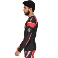 Rashguard formel à séchage rapide 100% coton, leggings de fitness MMA, chemises à manches longues BJJ imprimées sur mesure pour hommes