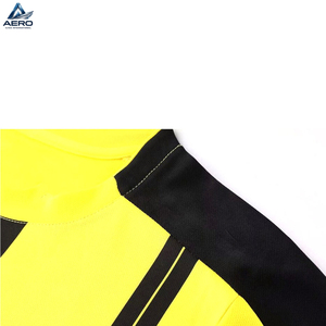 Maillot de football col rond, nouvelle tendance, noir et jaune, durable, léger, fait main, qualité supérieure, tissu écologique - Product Image 6