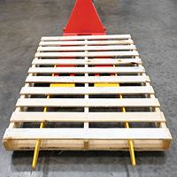 Ekstensi Garpu Pallet Jack Industri 7"x48" Selongsong Ekstensi Forklift Baja untuk Penanganan Material Pallet Panjang