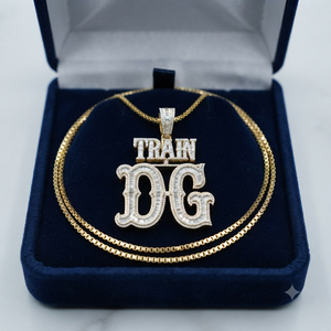 Personalized Big Name Gold Plated 925 Silver Fully Iced Moissanite Diamond Pendant Charms Hip Hop Rapper <b>Chunky</b> Necklace Jewelry - Product Image 6