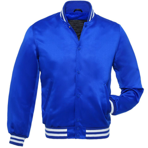 เสื้อแจ็คเก็ตวาร์ซิตี้ผ้าฝ้ายสำหรับผู้ชาย แบรนด์ Letterman คอตั้ง พร้อมโลโก้ด้านหน้า สำหรับฤดูหนาว ผลิตในประเทศปากีสถาน - Product Image 2