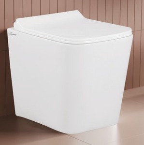 WC sur pied sans bride, avec abattant à fermeture douce détachable, siphon en S ou en P, dimensions 500x365x410mm - Product Image 1