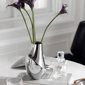 Silver Handmade Customized Aluminium Tabetop Flower <b>vase</b> For Home & Garden Decor Flower <b>Vase</b> For Event And Wedding Decoration - Product Image 4