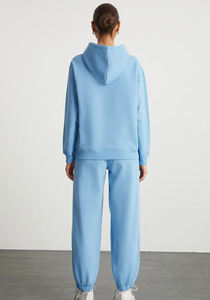 Conjunto de Sudadera con Capucha Oversize de Algodón 100% para Hombre, Estilo Urbano, Color Liso, Ropa Casual de Invierno, Cómoda para Correr - Product Image 2