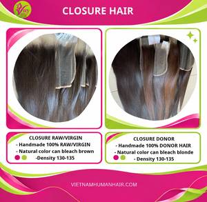 VuyHair Extensions de cheveux vierges vietnamiennes Remy 100% à donneur unique, qualité supérieure, tous styles, trame double cousue à la machine, prêtes à l'emploi - Product Image 3