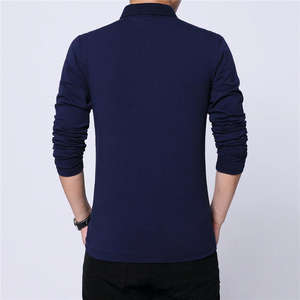 Nouveaux Polos de Luxe à Manches Longues pour Hommes, Coupe Classique, T-shirts Décontractés pour Hommes, Streetwear Léger, Hauts Vintage - Product Image 3