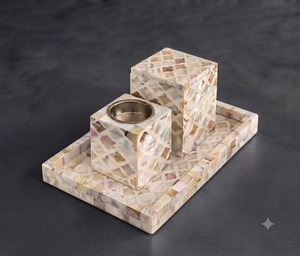Juego de Bandeja y Quemador de Incienso de Sándalo Estilo Árabe Hecho a Mano con Diseño de Rosas para Decoración Religiosa del Hogar - Product Image 2