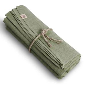 Juego de Servilletas de Algodón Premium para Comedor |   Paños de Tela Reutilizables de Alta Absorbencia para Limpiar la Mesa del Comedor y Uso Diario - Product Image 5