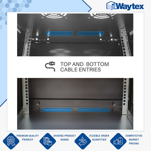 Gabinete de Red de 19 Pulgadas para Montaje en Rack 6U con Puerta de Vidrio 600x450mm Negro (Sin Ensamblar) para Oficina de TI y Pequeños Centros de Datos - Product Image 4