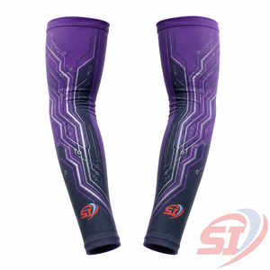 Manchons de cyclisme en soie glacée pour hommes et adolescents, personnalisés OEM, imprimés, séchage rapide, protection UV, rafraîchissants, vêtements de sport, fournisseur en gros - Product Image 1