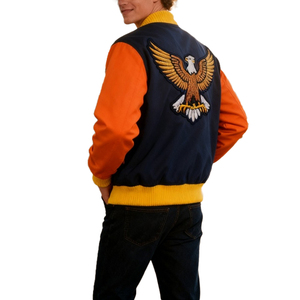 Veste universitaire personnalisée en chenille pour homme, style vintage streetwear, veste de baseball d'hiver de haute qualité - Product Image 4