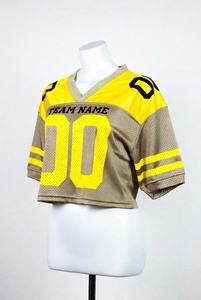 Maillot de sport respirant en maille pour l'été 2026, coupe ample rétro, personnalisable avec nom et numéro, style streetwear, pour fan de football américain - Product Image 3
