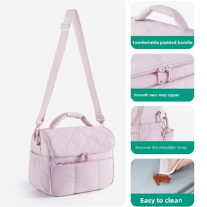 Multi-Functional 6.7L <b>Insulated</b> <b>Lunch</b> Carrier with High-Density Fabric and Sturdy Zippers Lightweight Food Tote - Product Image 4