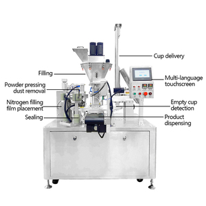 Food Grade Standard Rotary Type <strong>Coffee</strong> Mini Plastic <strong>Cup</strong> Rotary Fill Seal Machine Paste K <strong>Cup</strong> and <strong>Nespresso</strong> Fill Machine - Product Image 2
