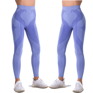 Leggings en tricot à taille haute, couleur unie, extensibles, respirants, pantalons pour femmes - Product Image 6
