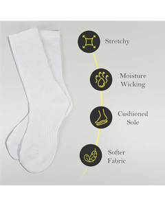 Chaussettes confortables pour hommes - Tissu doux et respirant, écologique et à séchage rapide, design moderne et élégant pour un usage quotidien et sportif - Product Image 4