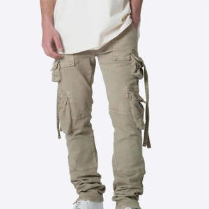 Pantalon Cargo en Toile pour Homme de Haute Qualité – Confortable, Décontracté, Multi-Poches, Anti-Boulochage, Couleurs Personnalisables – Vente en Gros - Product Image 6
