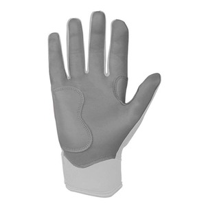 White Leather Batting Gloves Padded <b>Hook</b> and Loop Closure Lightweight & Durable for Training Unisex Adult - Product Image 4