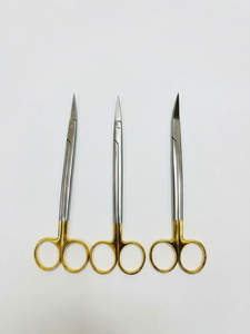 3 ciseaux dentaires Dean Perma Sharp de 6,25 pouces en acier inoxydable, instruments chirurgicaux médicaux pour une coupe de précision - Product Image 1