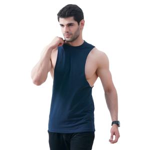 Vente chaude toutes saisons 100% coton hommes débardeur séchage rapide vêtements de sport respirant été tricoté tissage pour mode de vie actif décontracté - Product Image 1