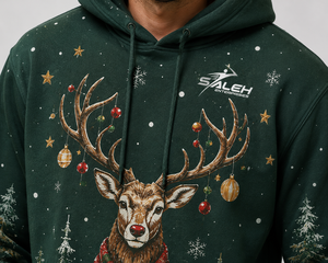 Trendy Christmas Hoodie Winter Fleece Pullover Oversized Unisex Sweatshirt Cozy Holiday Streetwear Fashion Apparel Wholesale - Product Image 5