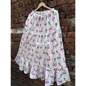 Wholesale Birds Printed <b>Skirt</b> 100% Cotton Long Maxi <b>Skirt</b> Dress Handmade Summer <b>Skirt</b> Hippie Style <b>Skirt</b> Party Wear <b>Skirt</b> - Product Image 5