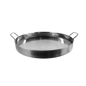 Wholesale Handcrafted Elegant Handmade Round Galvanized Solid Dishwasher Safe Food Contact Safe Metal <b>Tray</b> - Product Image 4