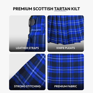 Fabricant de kilt pour hommes en gros, kilt écossais personnalisé en tartan des Highlands, fournisseur d'habillement traditionnel haut de gamme - Product Image 3