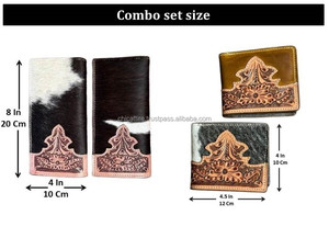 Nuevo cuero mecanizado a mano RFID bloqueo titular de la tarjeta de crédito cartera y cuero de vaca genuino diseñador de lujo cartera larga conjuntos combinados - Product Image 2