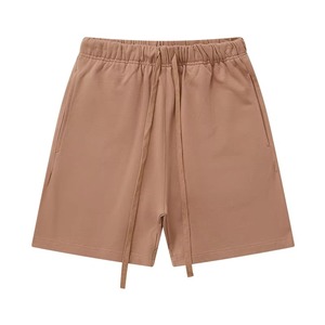 Pantalones Cortos Deportivos de Algodón para Hombre, con Bolsillos, Diseño Sólido, Malla Transpirable, para Gimnasio y Running - Product Image 4