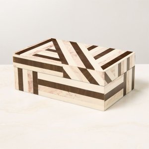 Green and White Checkerboard Bone Inlay Jewelry <b>Storage</b> <b>Box</b> Handmade Decorative Organizer Luxury Keepsake Trinket <b>Box</b> trending - Product Image 2