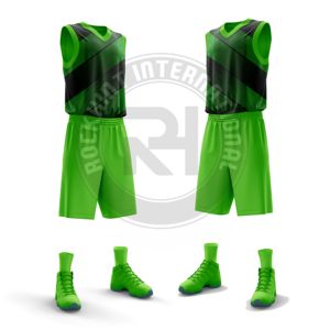 Ensemble d'uniformes de basketball de niveau club en tissu polyester, durable, léger et confortable, conçu pour les entraînements et les matchs des joueurs - Product Image 6