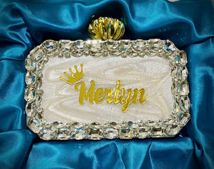 Pochette à main en résine époxy Sacs à main d'accessoires de mode pour femmes de qualité avec pochette de style fantaisie du fabricant indien - Product Image 4