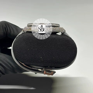 Reloj de Diamantes de Estilo Hip Hop con Esfera Cuadrada de Moissanita y Acero Inoxidable para Hombre, Cronógrafo Impermeable, Elegante, para Negocios, al Mejor Precio - Product Image 2