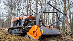 Ferri Forestry Mulcher Heavy Duty Diesel Hydraulic Brush Cutter Attachment Motor <b>Pump</b> for Excavator Skid Steer Tree Stump Land - Product Image 3