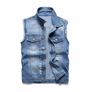 Chaleco Vaquero de Algodón para Mujer al por Mayor, con Logotipo Personalizado, Sin Mangas, Ideal para Boutiques, MOQ Bajo, Marca Privada - Product Image 3