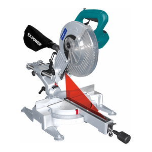 Sierra Ingletadora Eléctrica Profesional con Guía Láser y Ajuste de Cabezal de 0-45° para Corte de Madera - Product Image 2