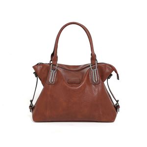 Nouveau sac fourre-tout décontracté pour femmes, sacs à main en cuir PU souple, sacs à bandoulière, style haut de gamme européen et américain, sac de travail et de trajet - Product Image 4