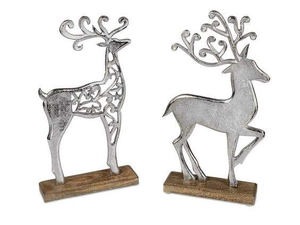 Figura Decorativa de Reno Metálico de Alta Calidad para Navidad, Adorno para Estante o Mesa, Precio de Fábrica, MOQ 50 Piezas - Product Image 3