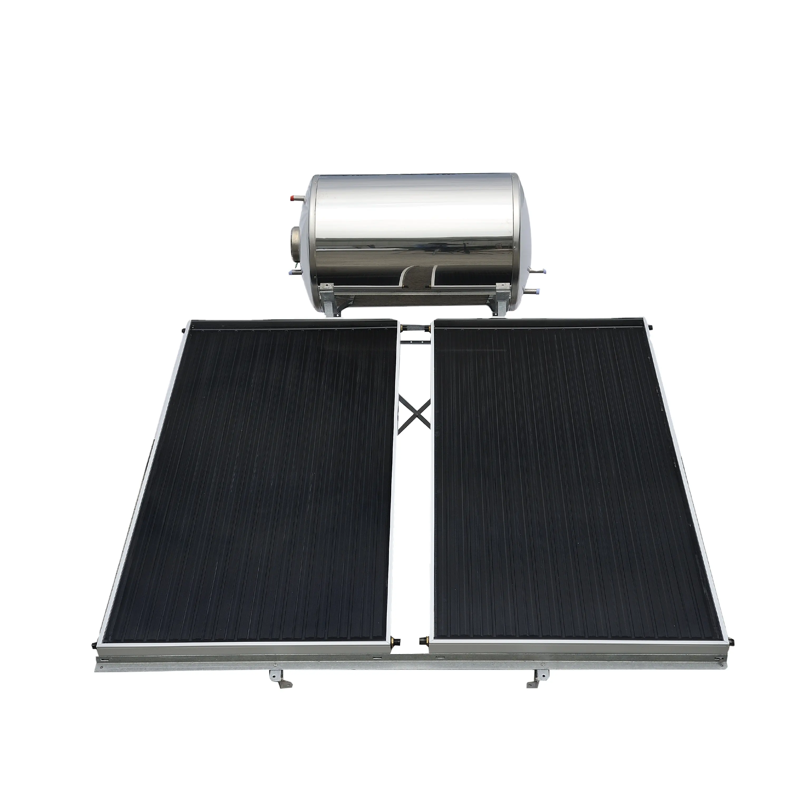 Sistema de calentador de agua solar de placa plana de fabricante profesional, calentador solar 300L