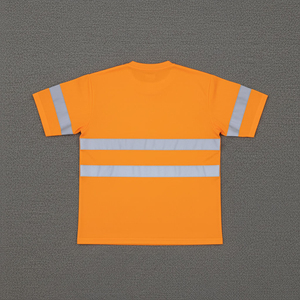 Camisa de Trabajo de Alta Visibilidad con Franjas Reflectantes para Protección de Seguridad Diurna y Nocturna - Product Image 6