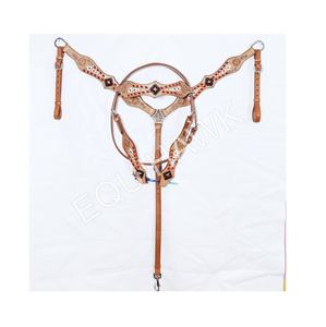 Modelo de tallado de cristal de circunferencia de cuero occidental ligero de diseño personalizado para caballete de equitación ecuestre y coraza - Product Image 1