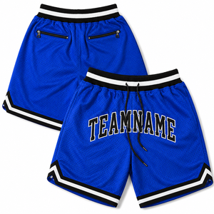 Pantalones Cortos de Baloncesto Azul Rey Personalizados, Transpirables, de Malla, para Entrenamiento Deportivo, Ropa Deportiva para Equipos - Product Image 6