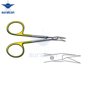 Ciseaux O Brien 9 cm (3-1/2 pouces) TC Gold, ciseaux chirurgicaux avec lames de coupe de précision et instrument médical professionnel - Product Image 3