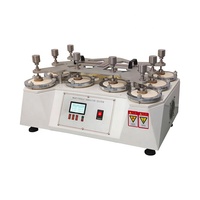Darsen DS-412D8 Probador de Abrasión y Borboto Martindale de 8 Cabezas, Máquina de Prueba de Resistencia al Desgaste y Borboto Textil, 1% de Precisión, 700W