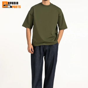 Camisetas de Verano para Hombre, 100% Algodón, Tejido de Punto, Formales, Transpirables, Ecológicas, MOQ Bajo, Proveedor Mayorista de Alta Calidad, Personalizadas - Product Image 5